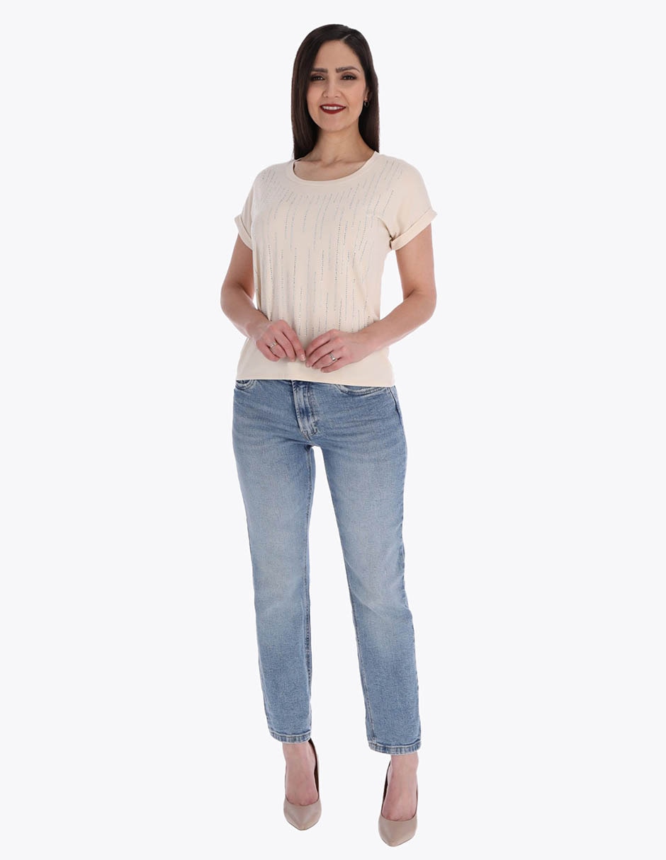 Blusa manga corta para mujer 3