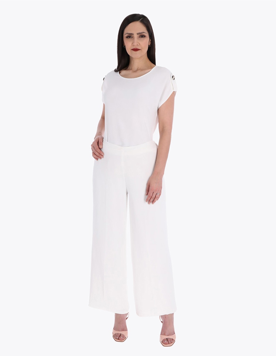 Pantalón de vestir amplio para mujer 3
