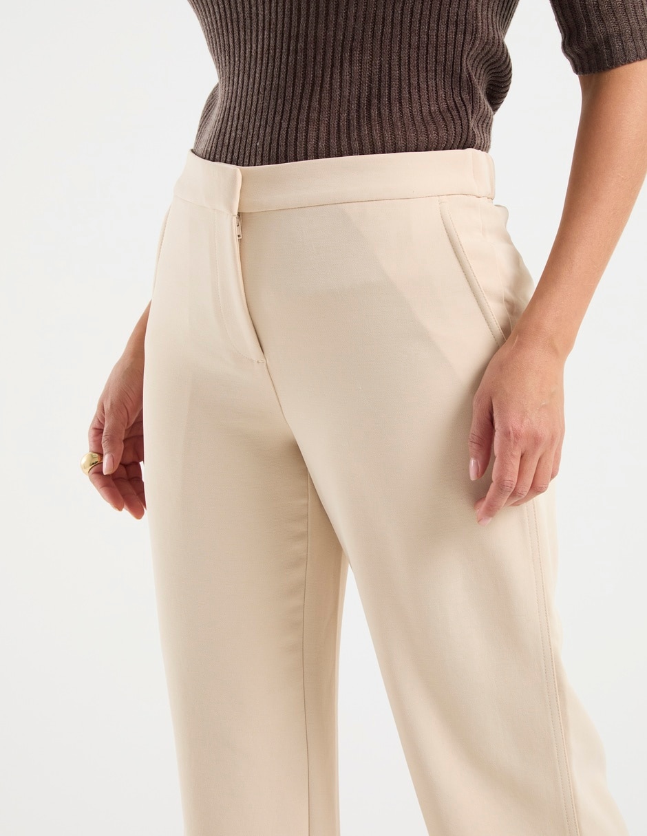 Pantalón de vestir straight para mujer 4