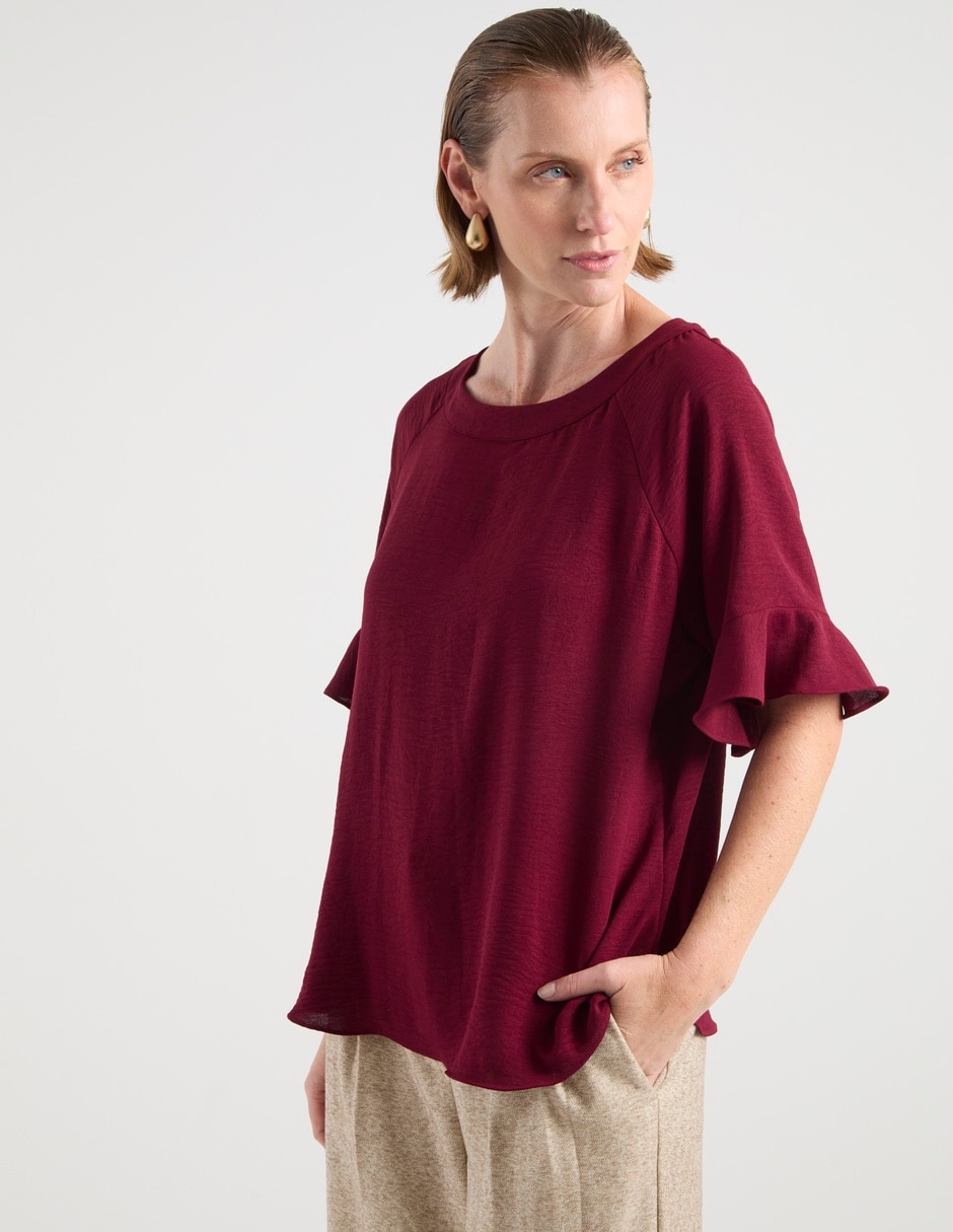 Blusa manga al codo para mujer 2