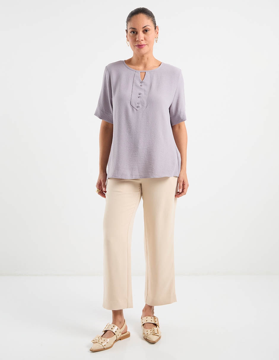 Blusa manga corta para mujer 3