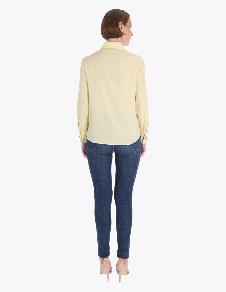Blusa camisera manga larga para mujer 2
