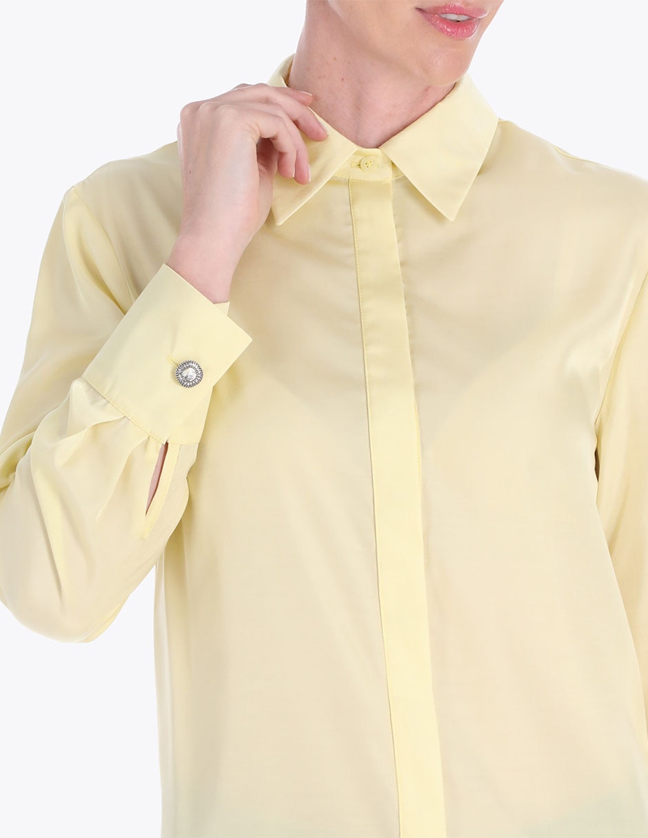 Blusa camisera manga larga para mujer 4