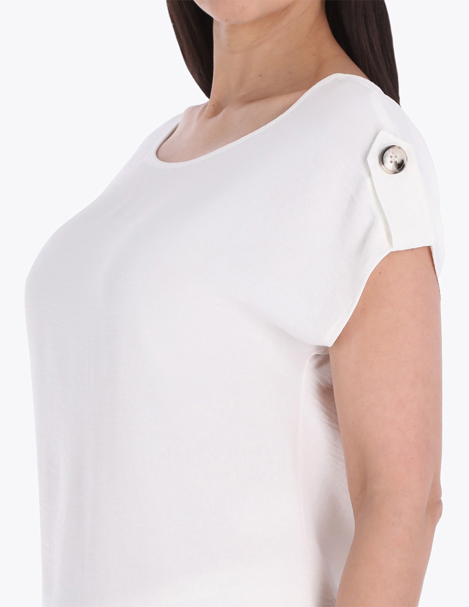 Blusa manga corta para mujer 4