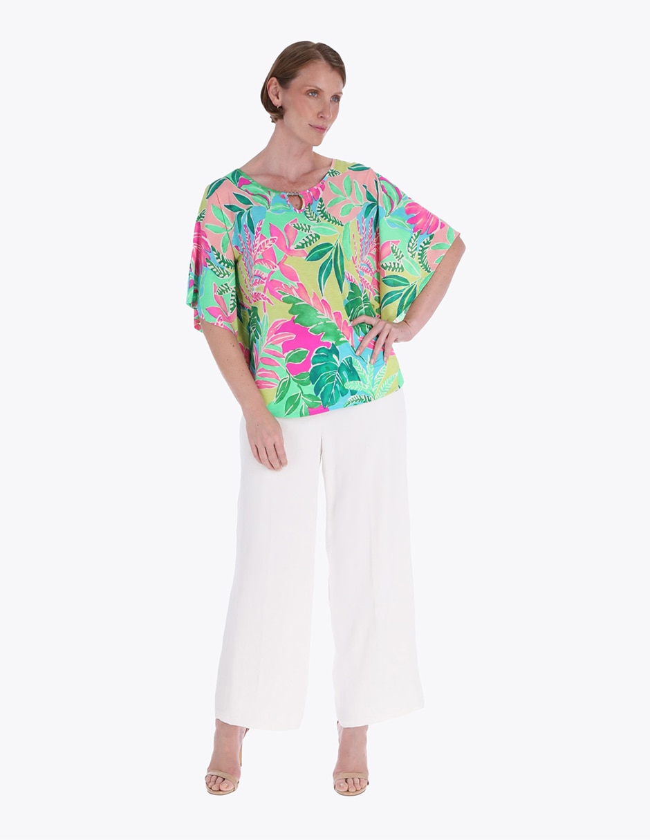 Blusa manga al codo para mujer 3