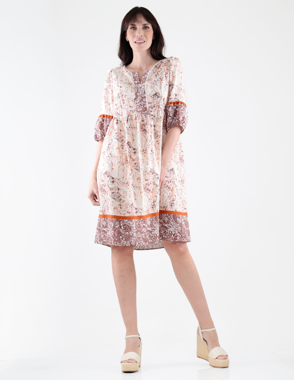Vestido a la rodilla casual para mujer