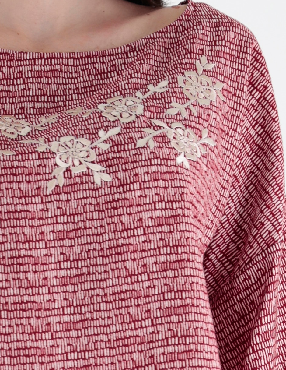 Blusa manga al codo para mujer 4