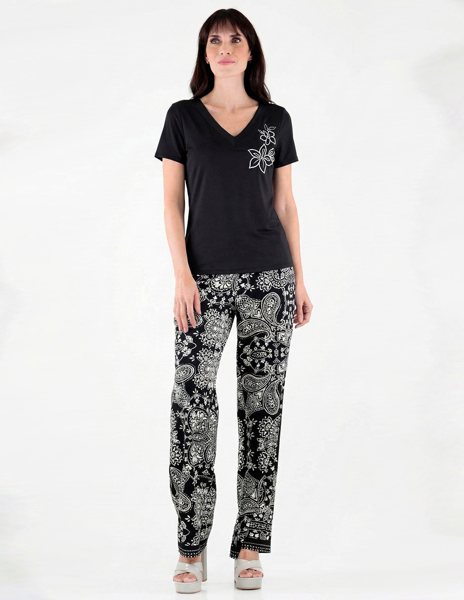 Blusa manga corta para mujer 3
