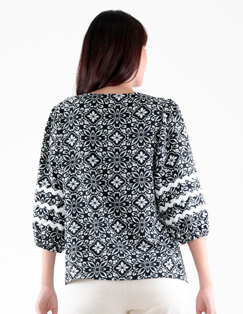 Blusa manga 3/4 para mujer 2