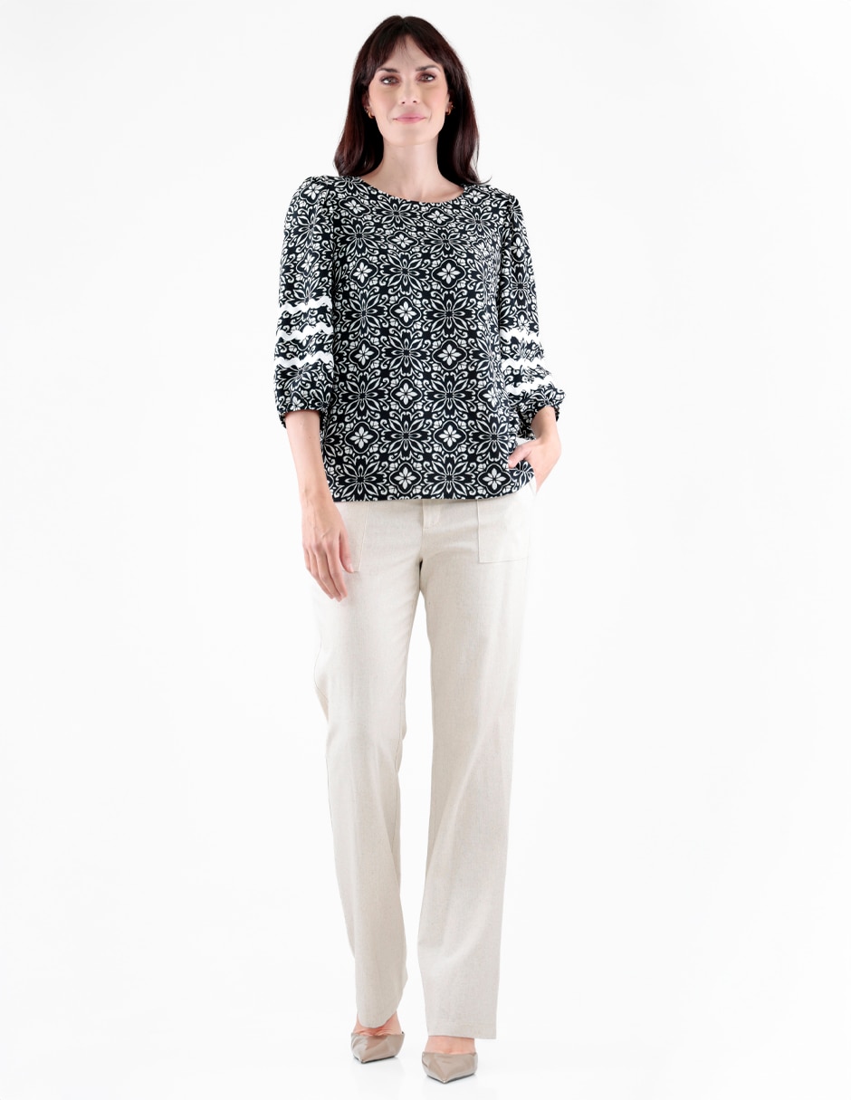 Blusa manga 3/4 para mujer 3