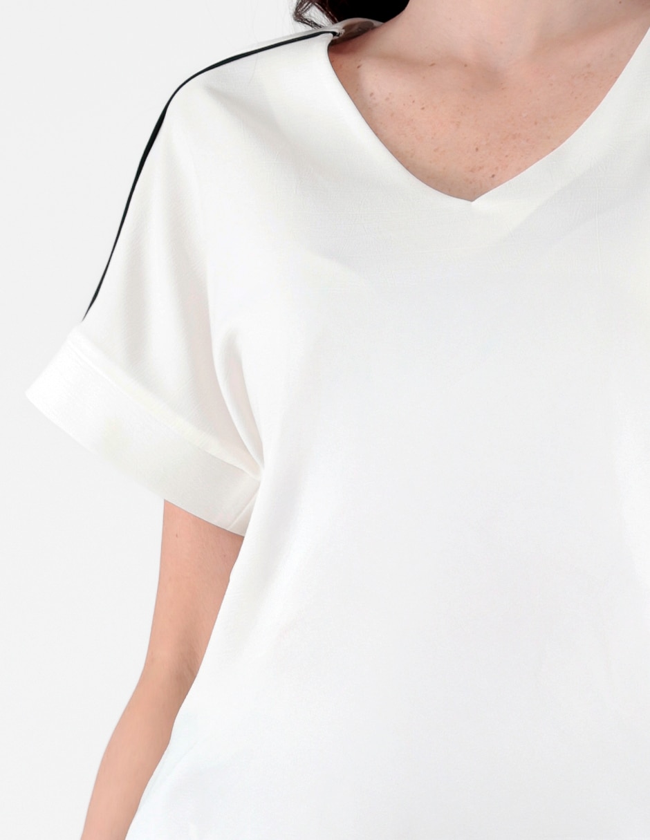 Blusa manga corta para mujer 4
