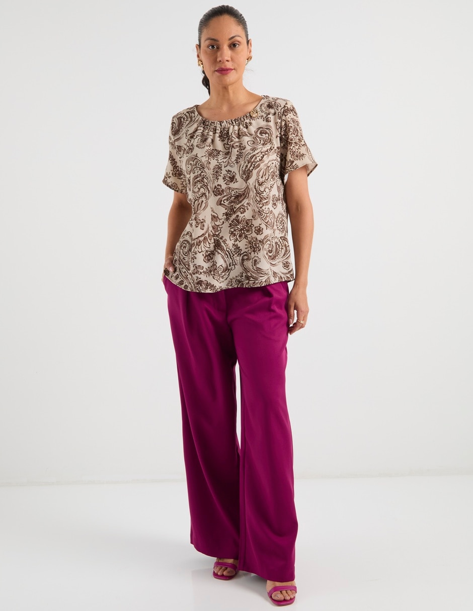 Blusa manga corta para mujer 3
