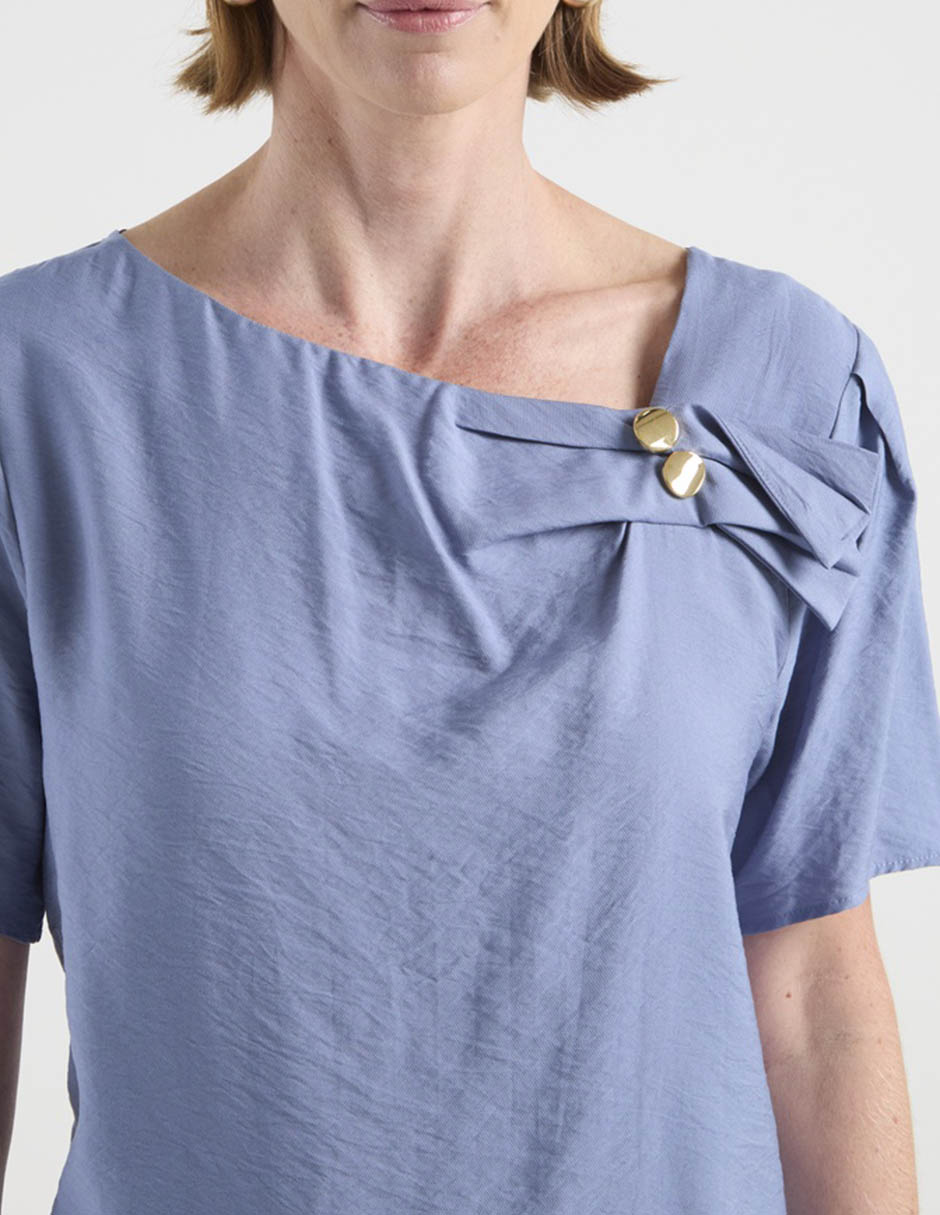 Blusa manga corta para mujer 5
