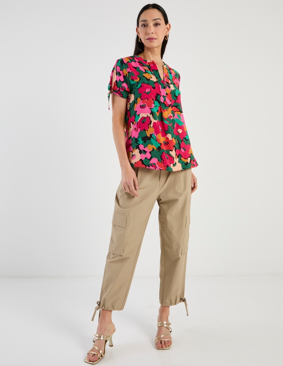 Blusa manga corta para mujer 3