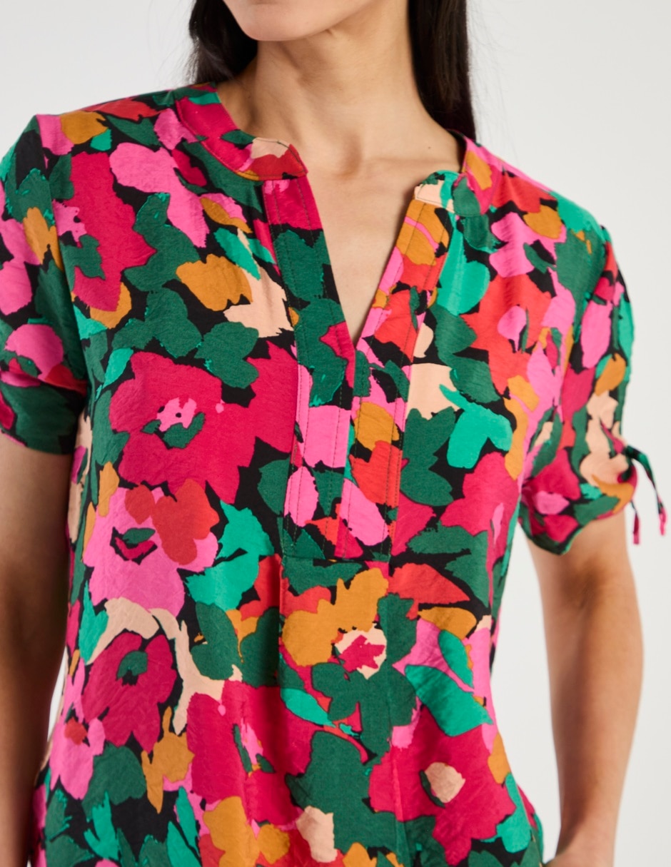 Blusa manga corta para mujer 4