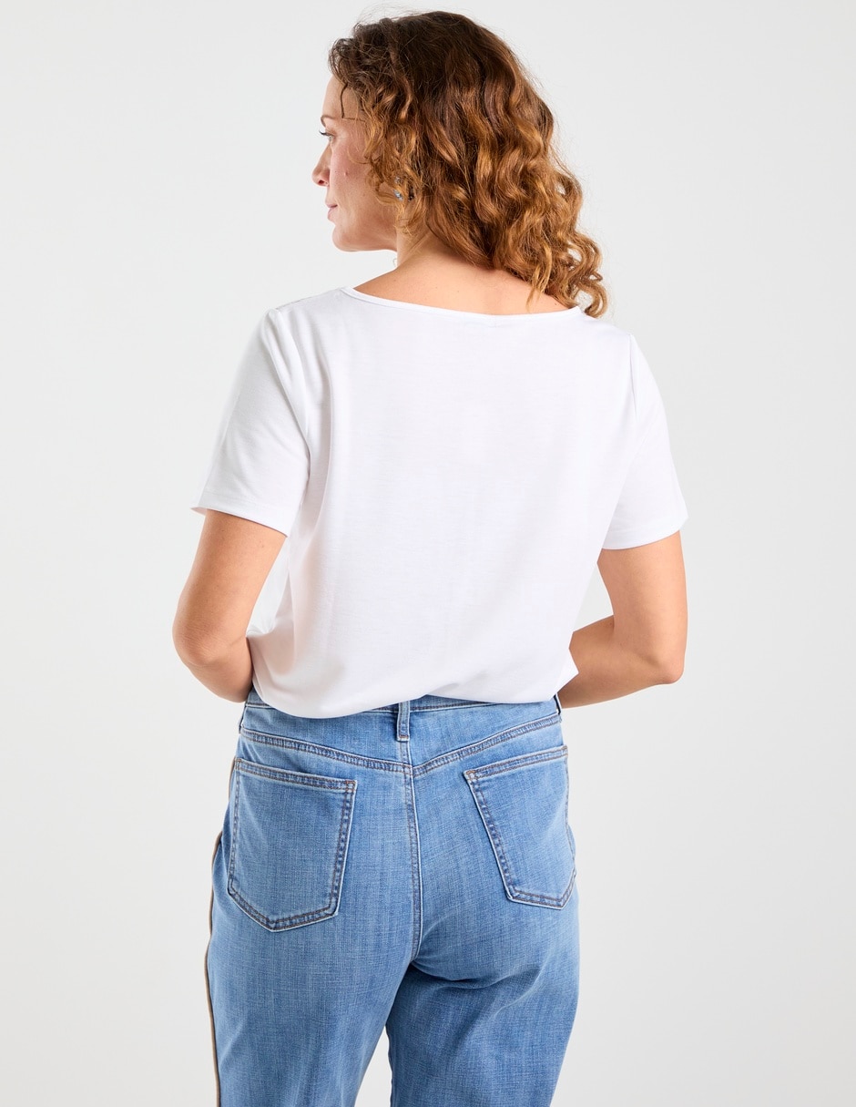 Blusa manga corta para mujer 6