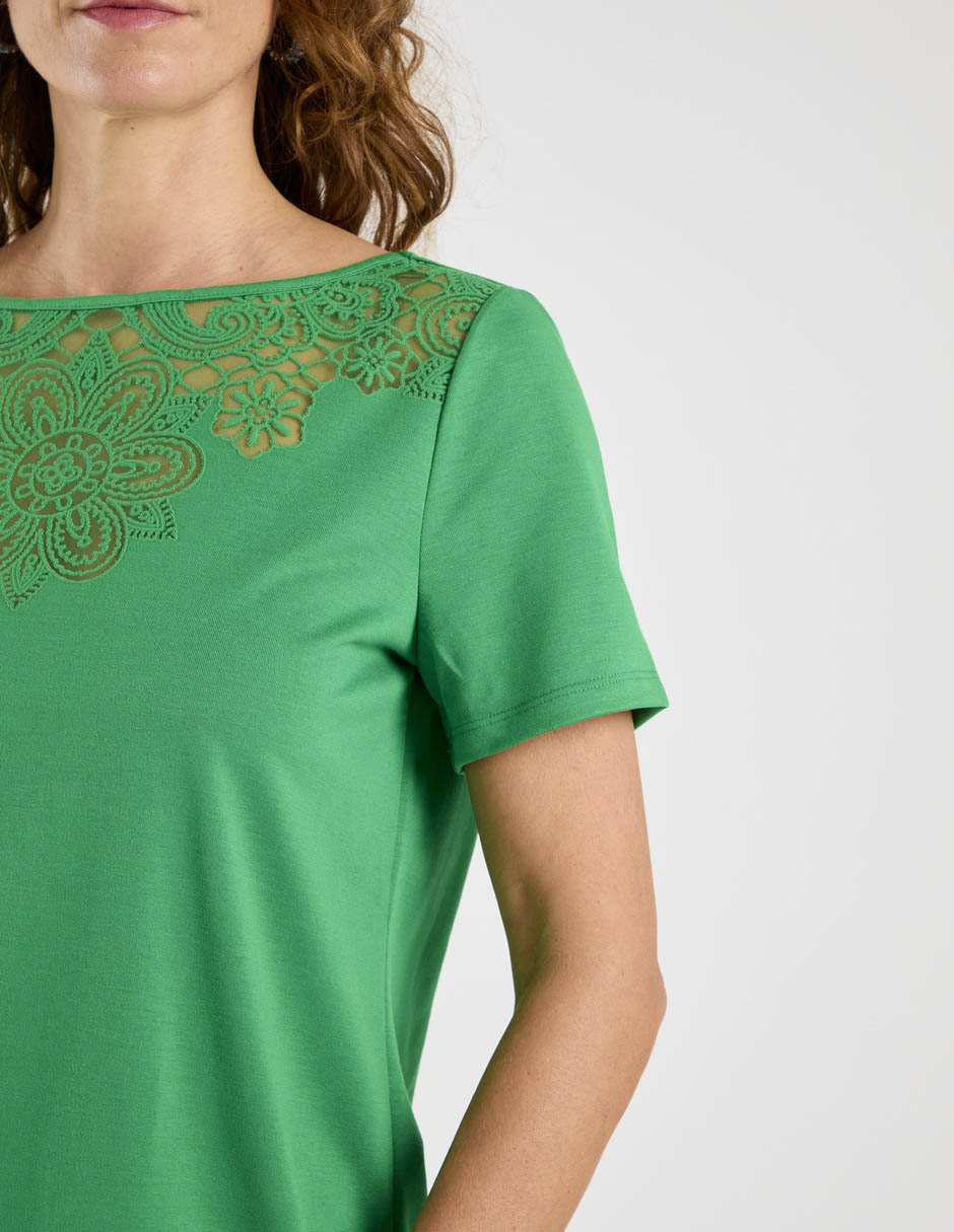 Blusa manga corta para mujer 5