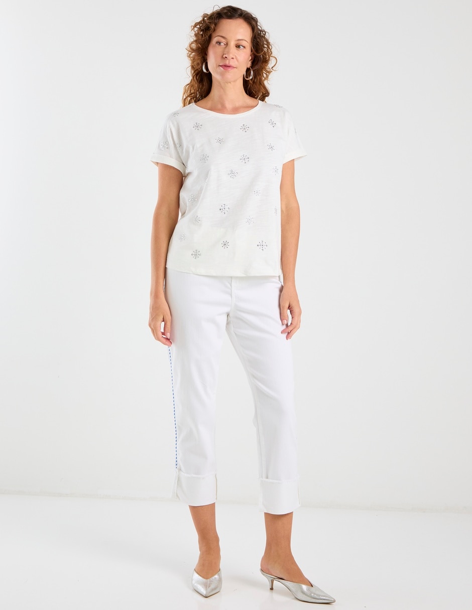 Jeans straight cintura baja para mujer 3