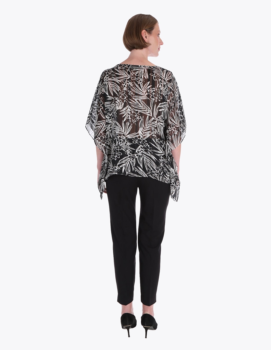 Blusa túnica manga corta para mujer 2