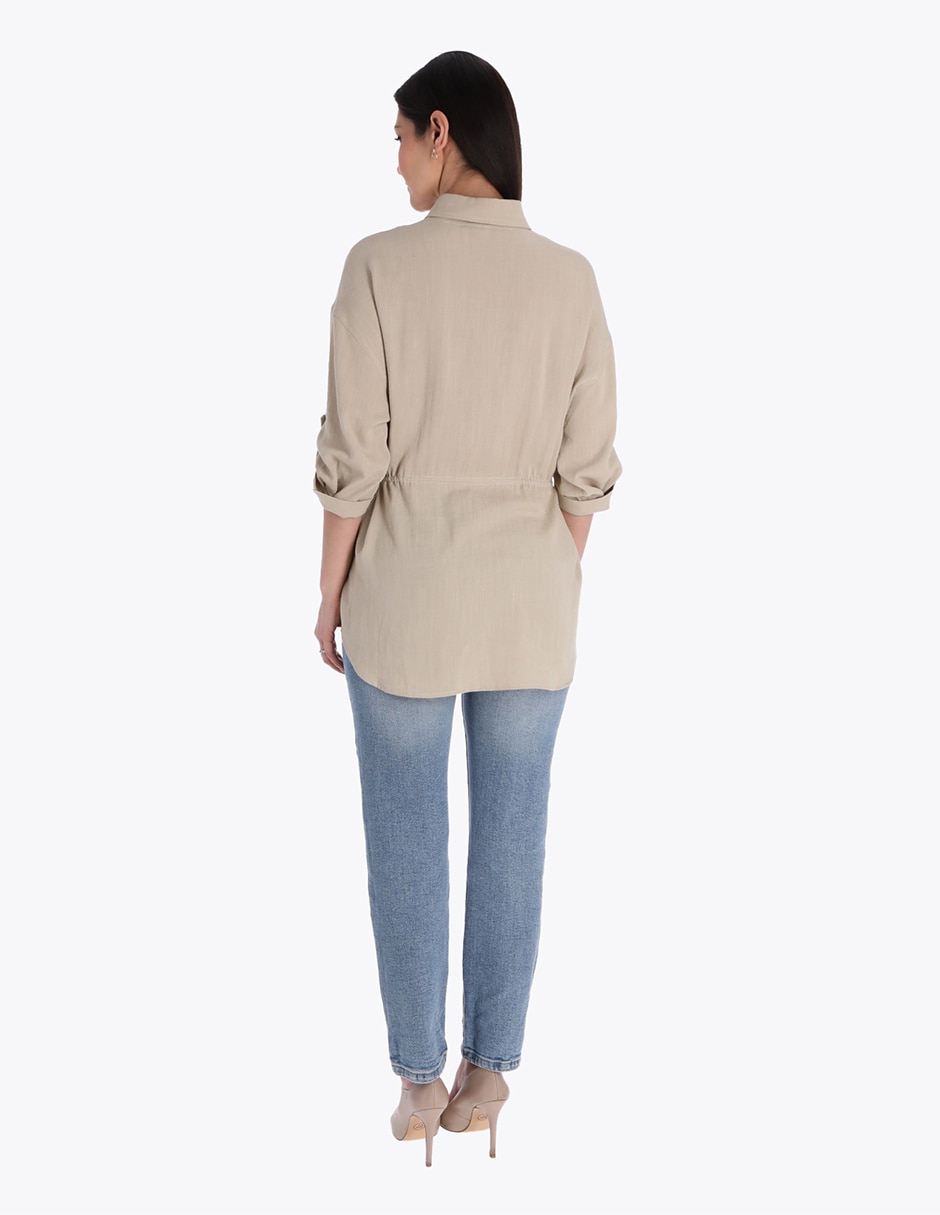 Blusa túnica manga 3/4 para mujer 2