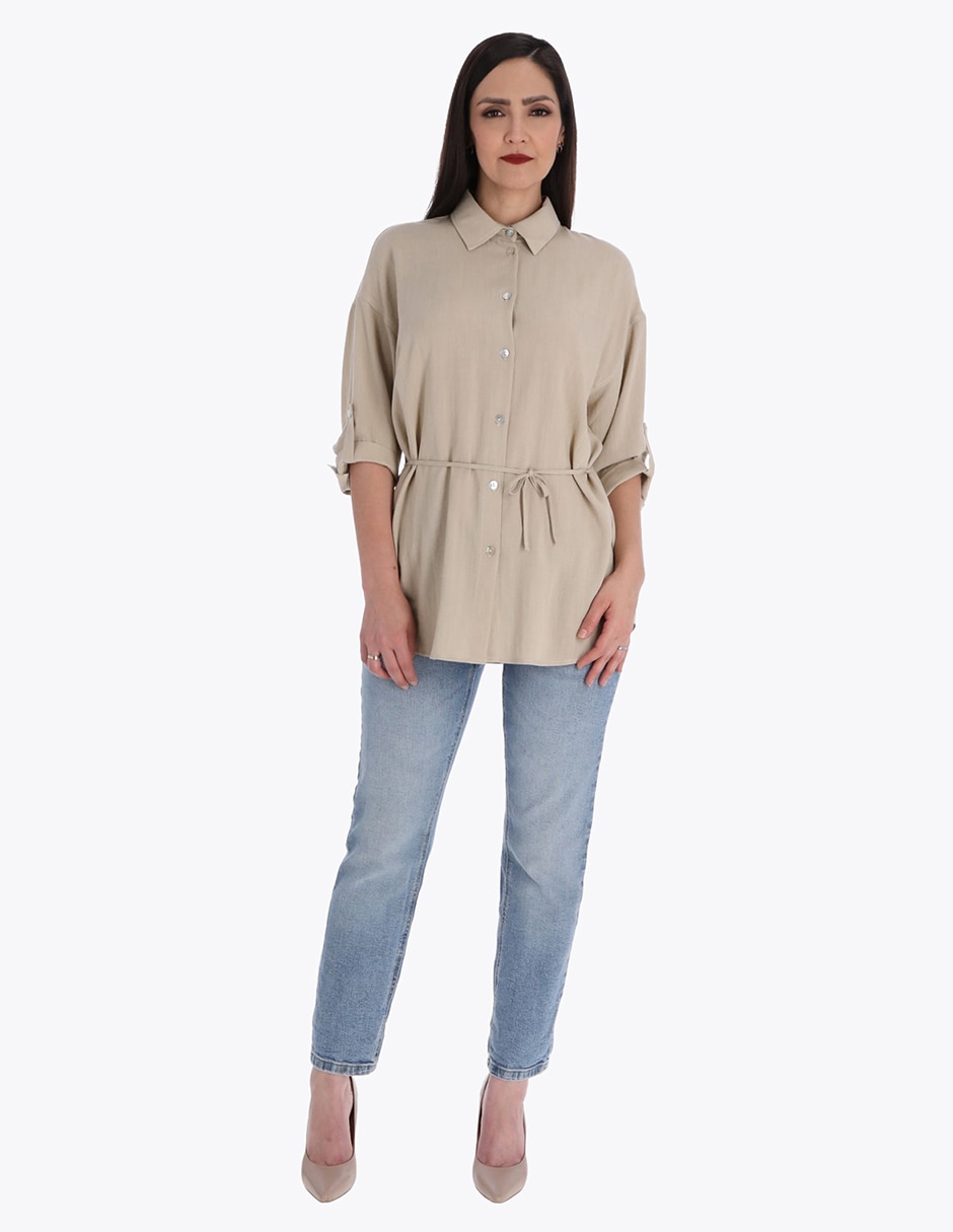 Blusa túnica manga 3/4 para mujer 3