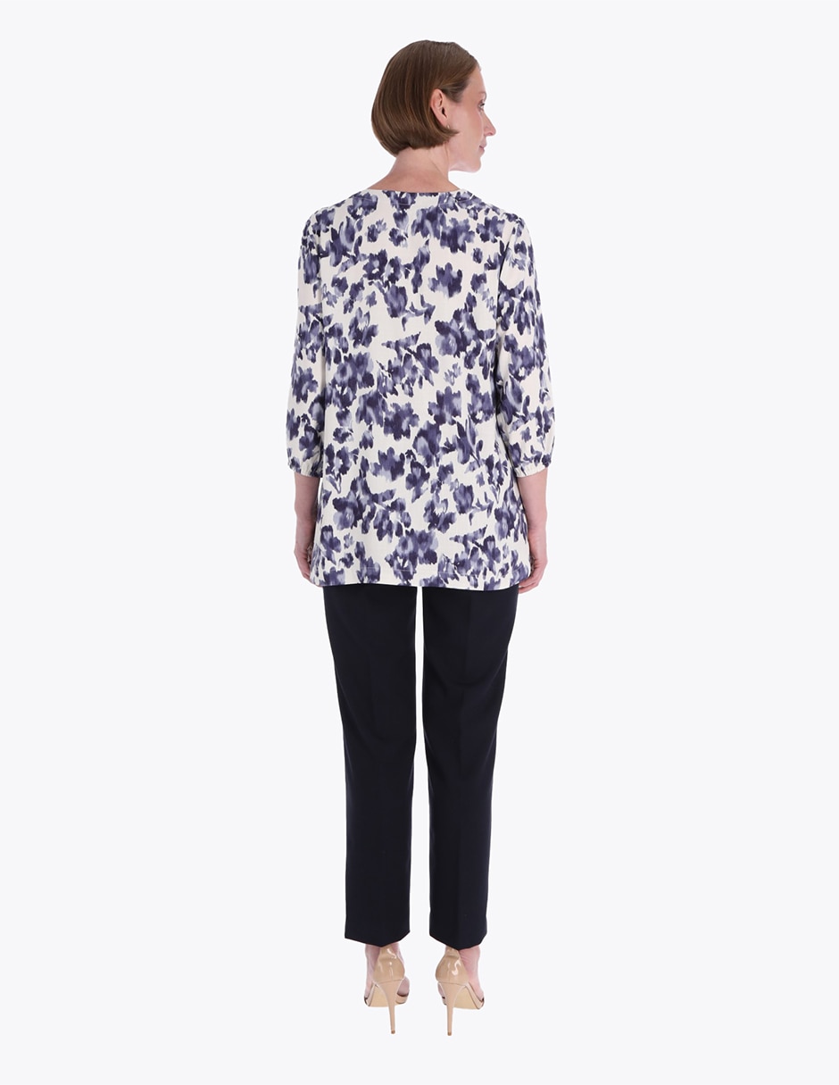 Blusa camisera manga 3/4 para mujer 2