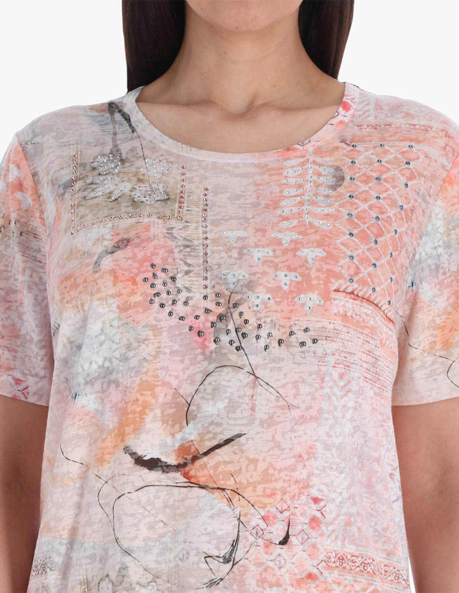 Blusa manga corta para mujer 4