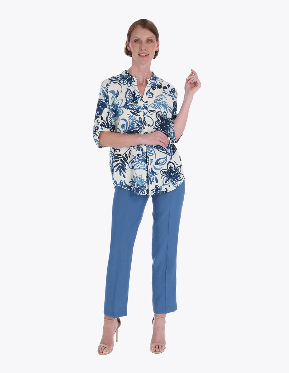 Blusa túnica manga al codo para mujer 3