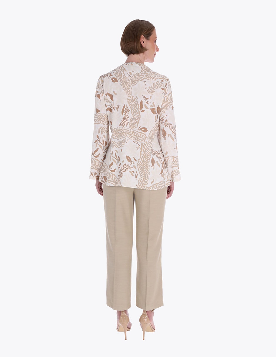 Blusa camisera manga larga para mujer 2