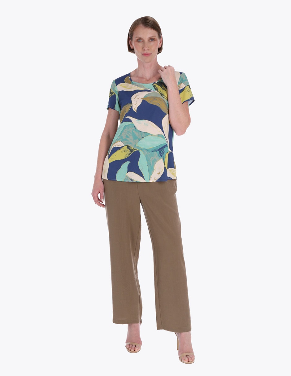 Blusa manga corta para mujer 3