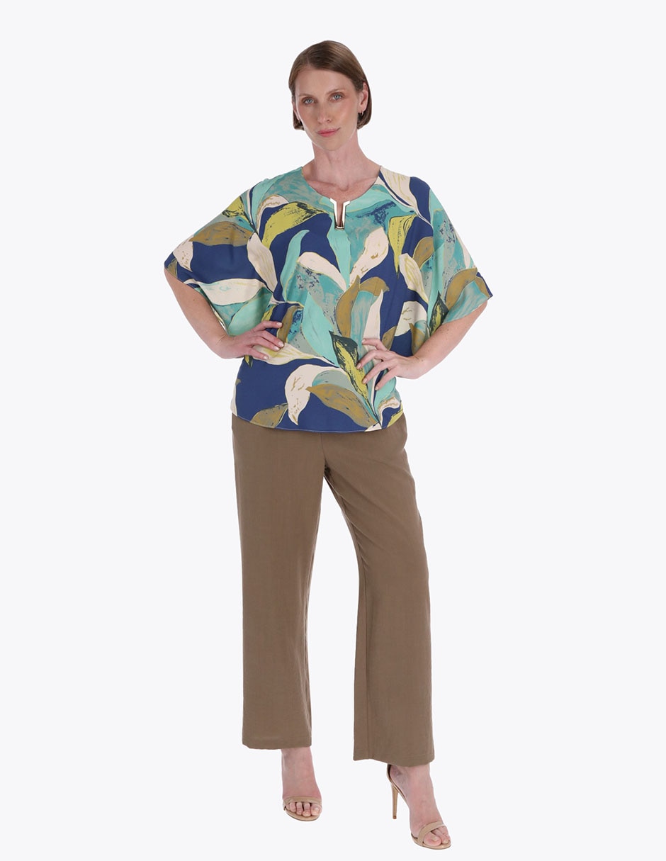 Blusa túnica manga al codo para mujer 3