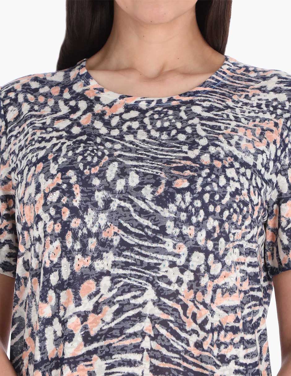 Blusa manga corta para mujer 4