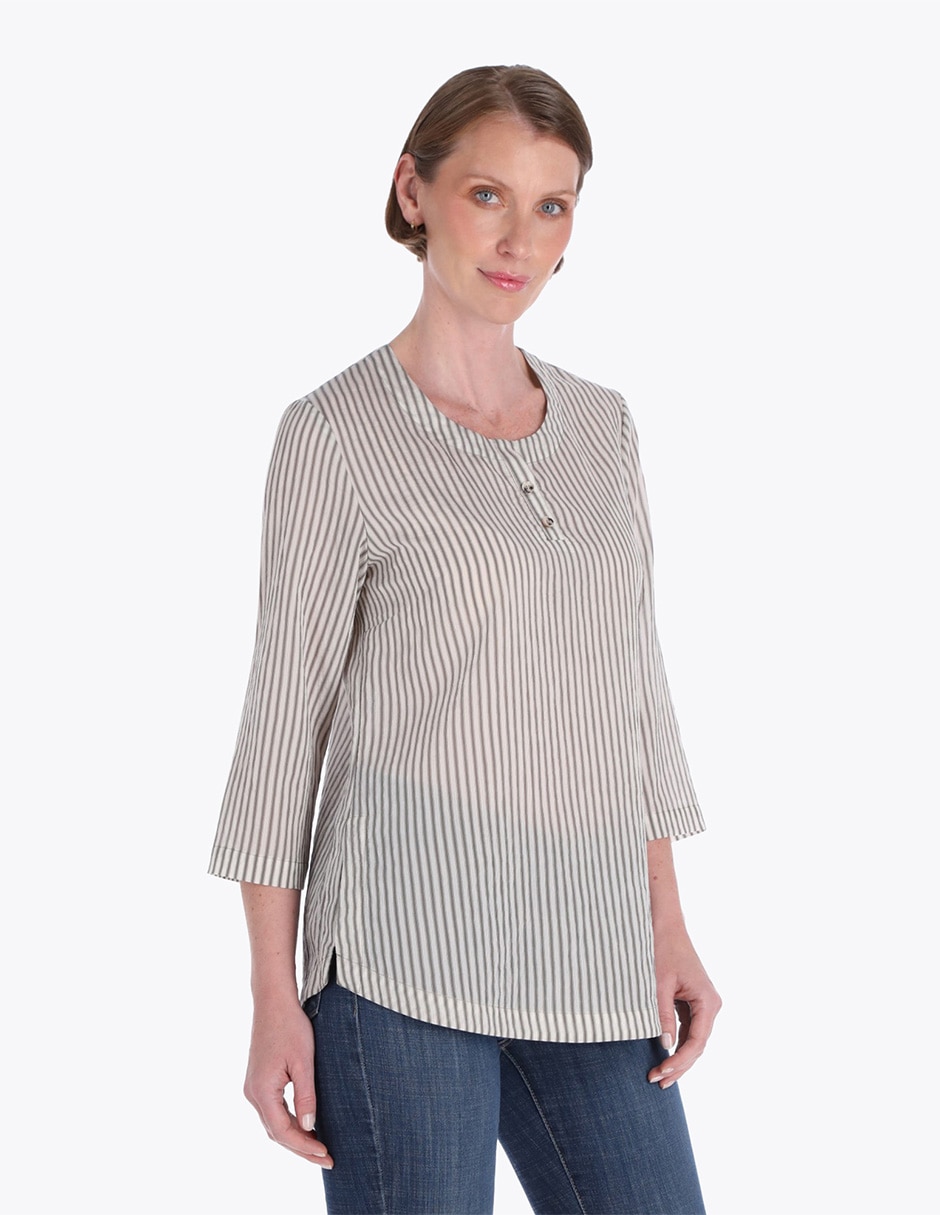 Blusa manga 3/4 para mujer