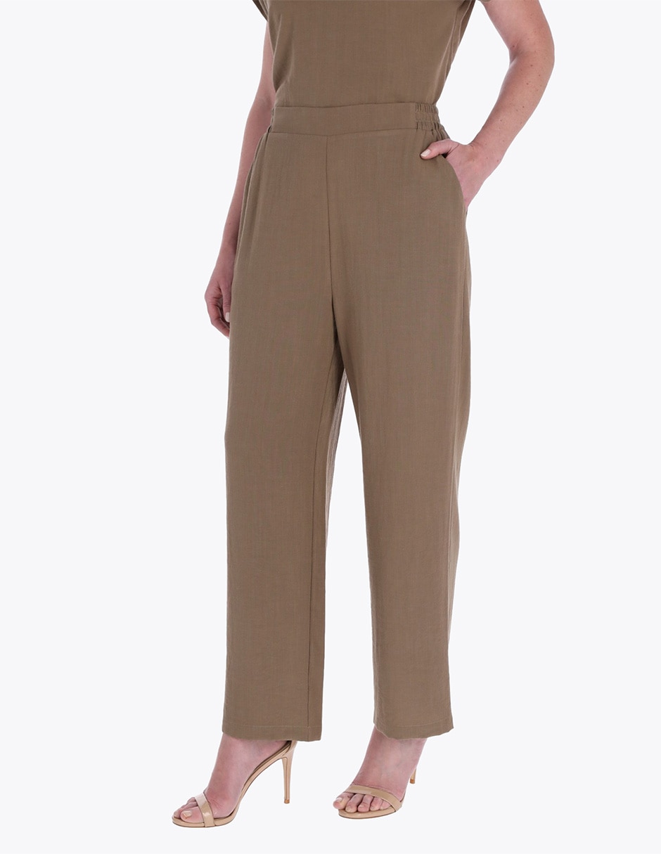 Pantalón de vestir slim para mujer