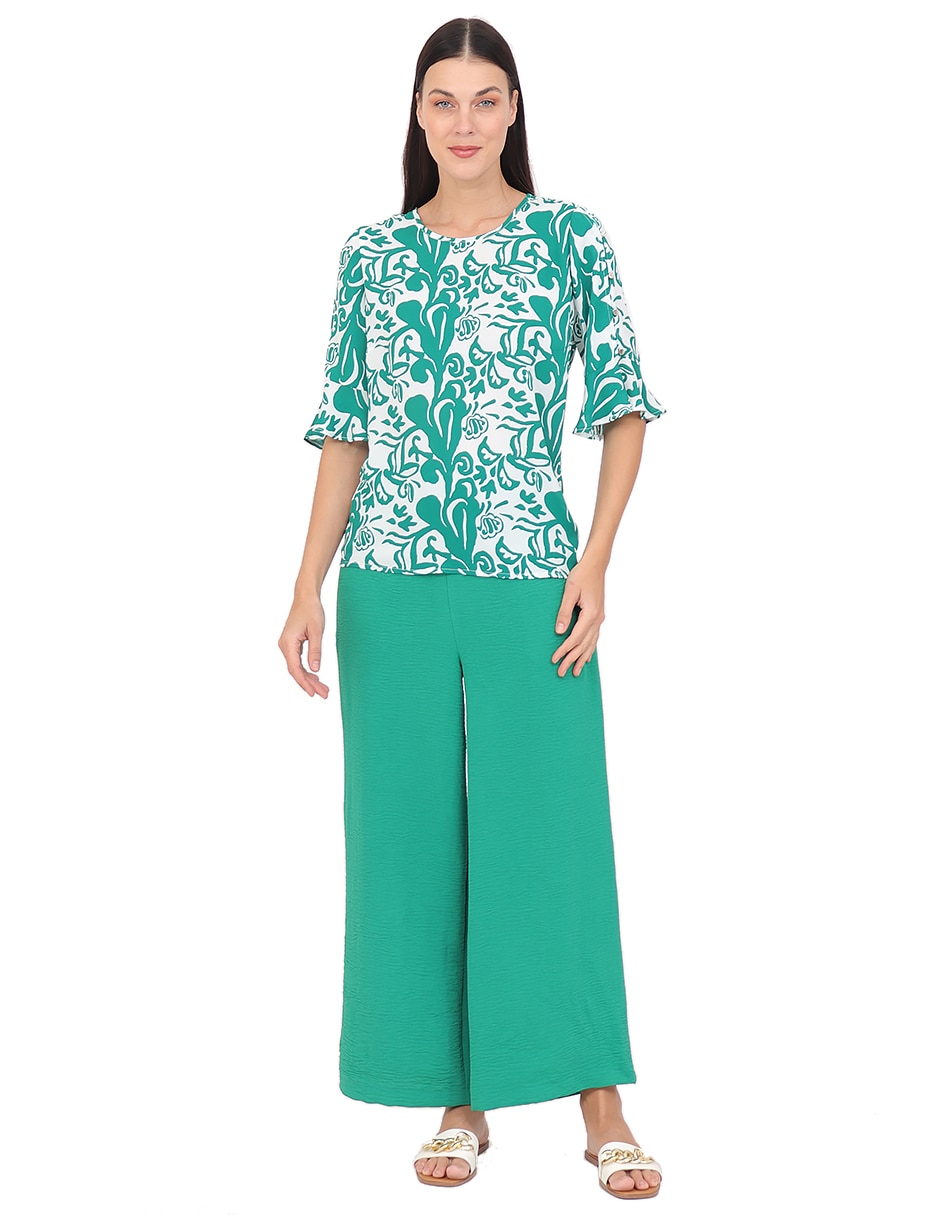 Blusa manga al codo para mujer 6