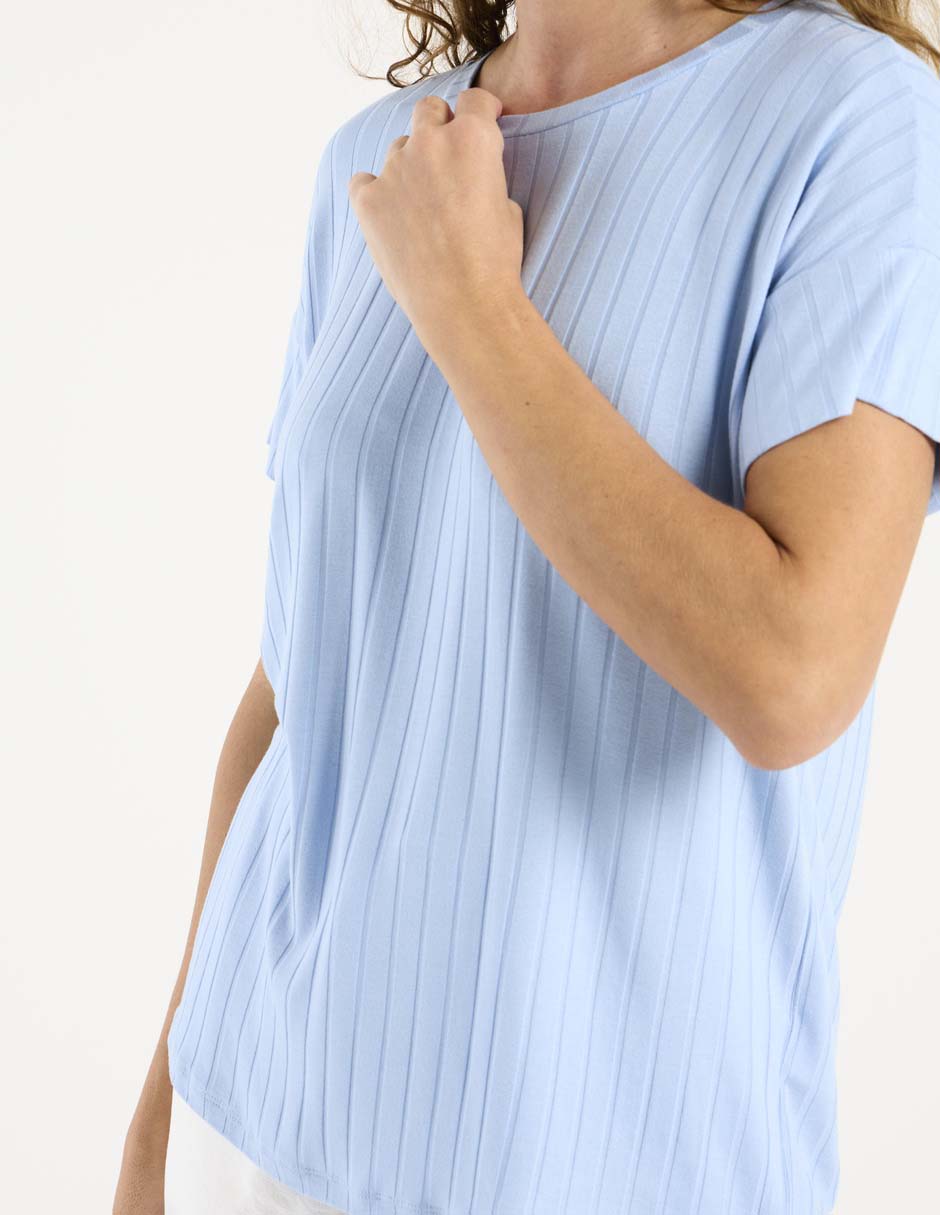 Blusa manga corta para mujer 4