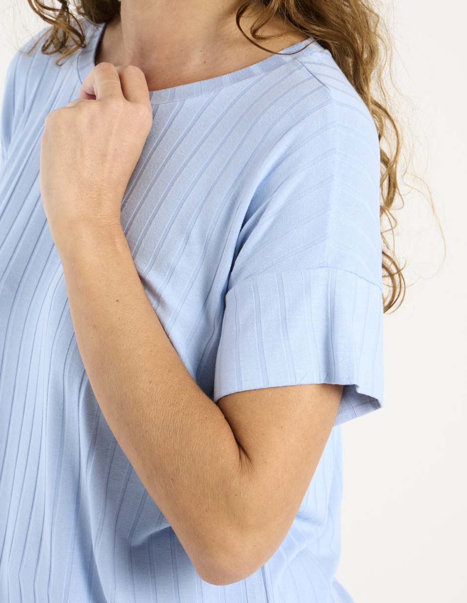 Blusa manga corta para mujer 5