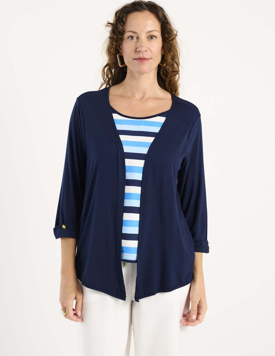 Blusa manga 3/4 para mujer 2