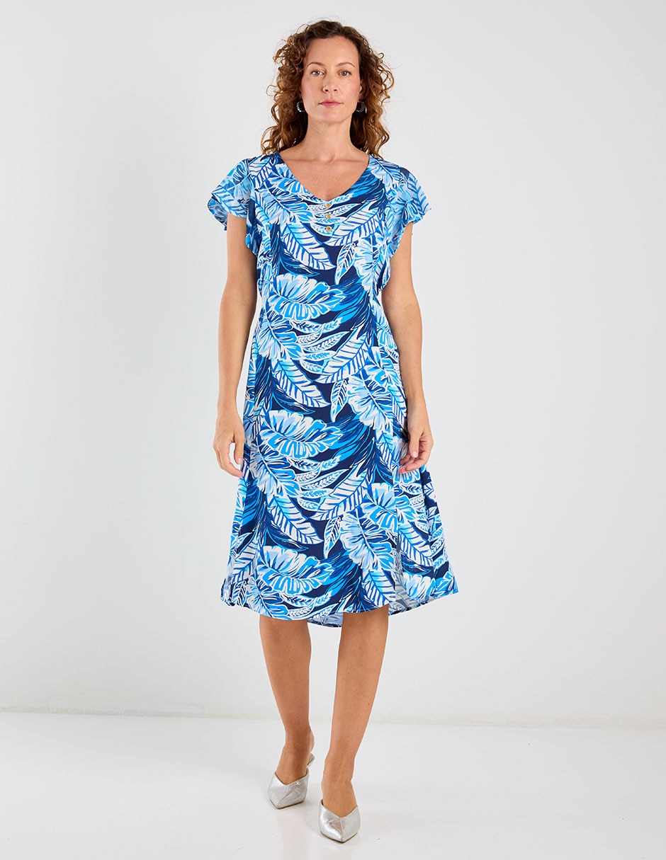 Vestido midi casual para mujer