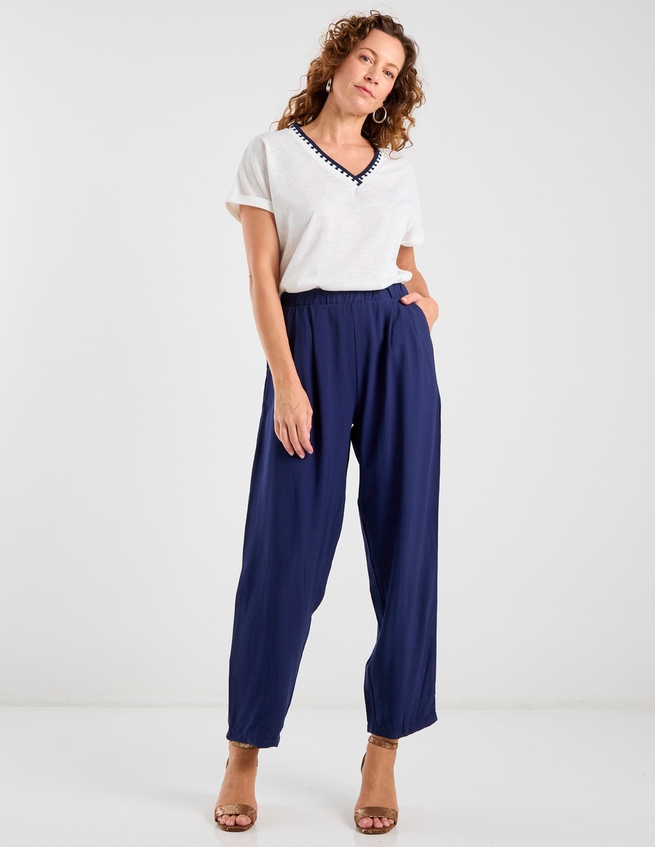 Pantalón relaxed straight para mujer 2