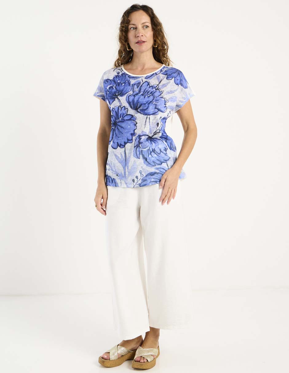 Blusa manga corta para mujer 3