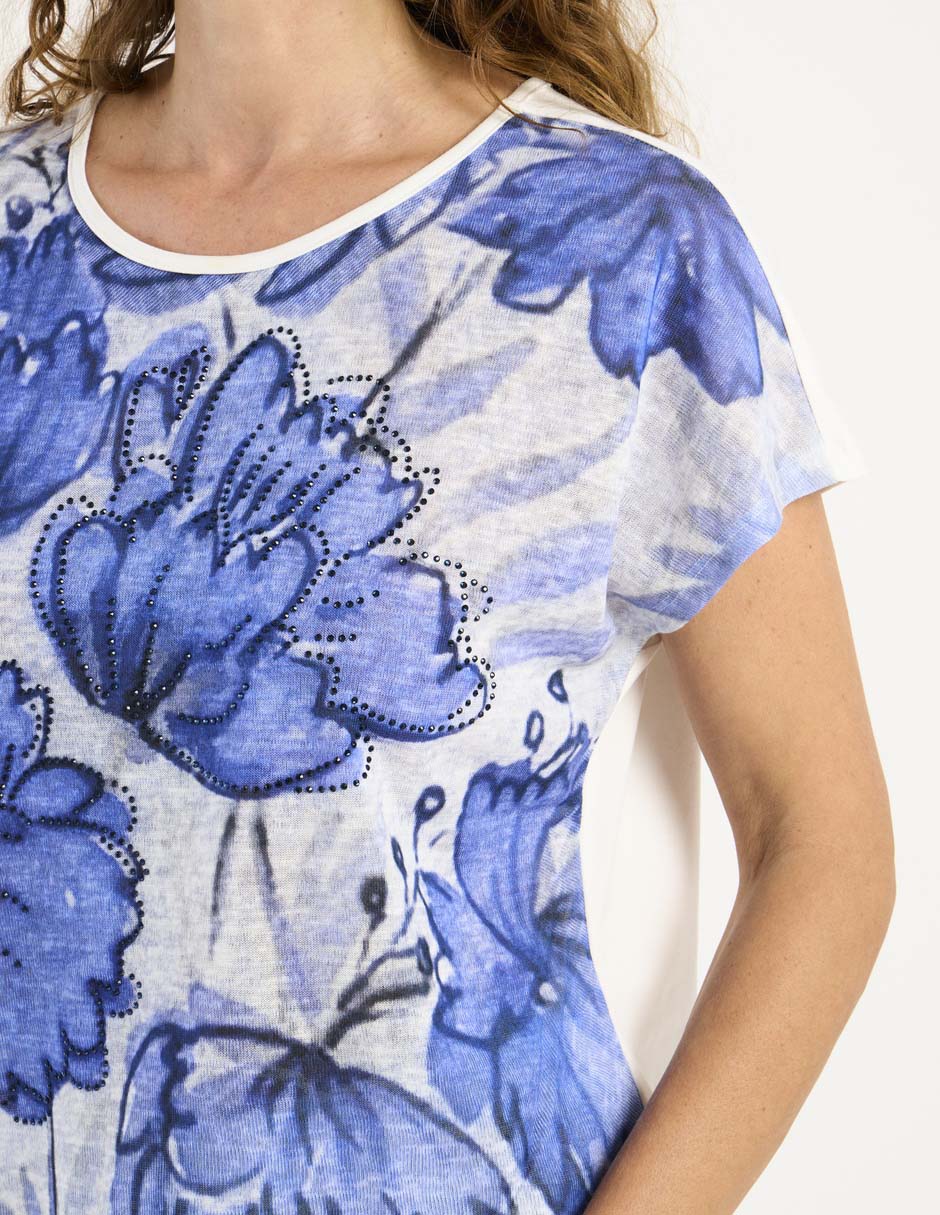 Blusa manga corta para mujer 4