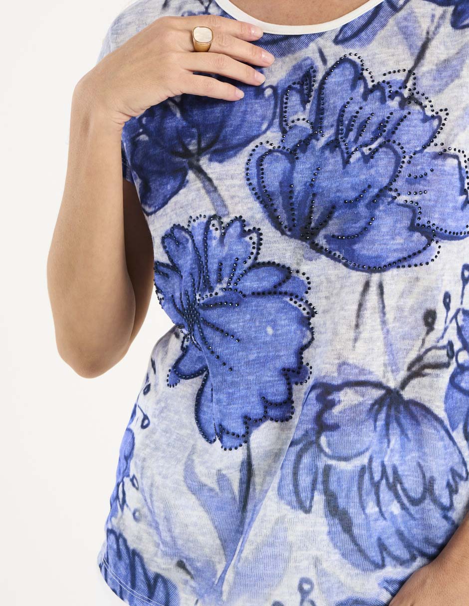 Blusa manga corta para mujer 5