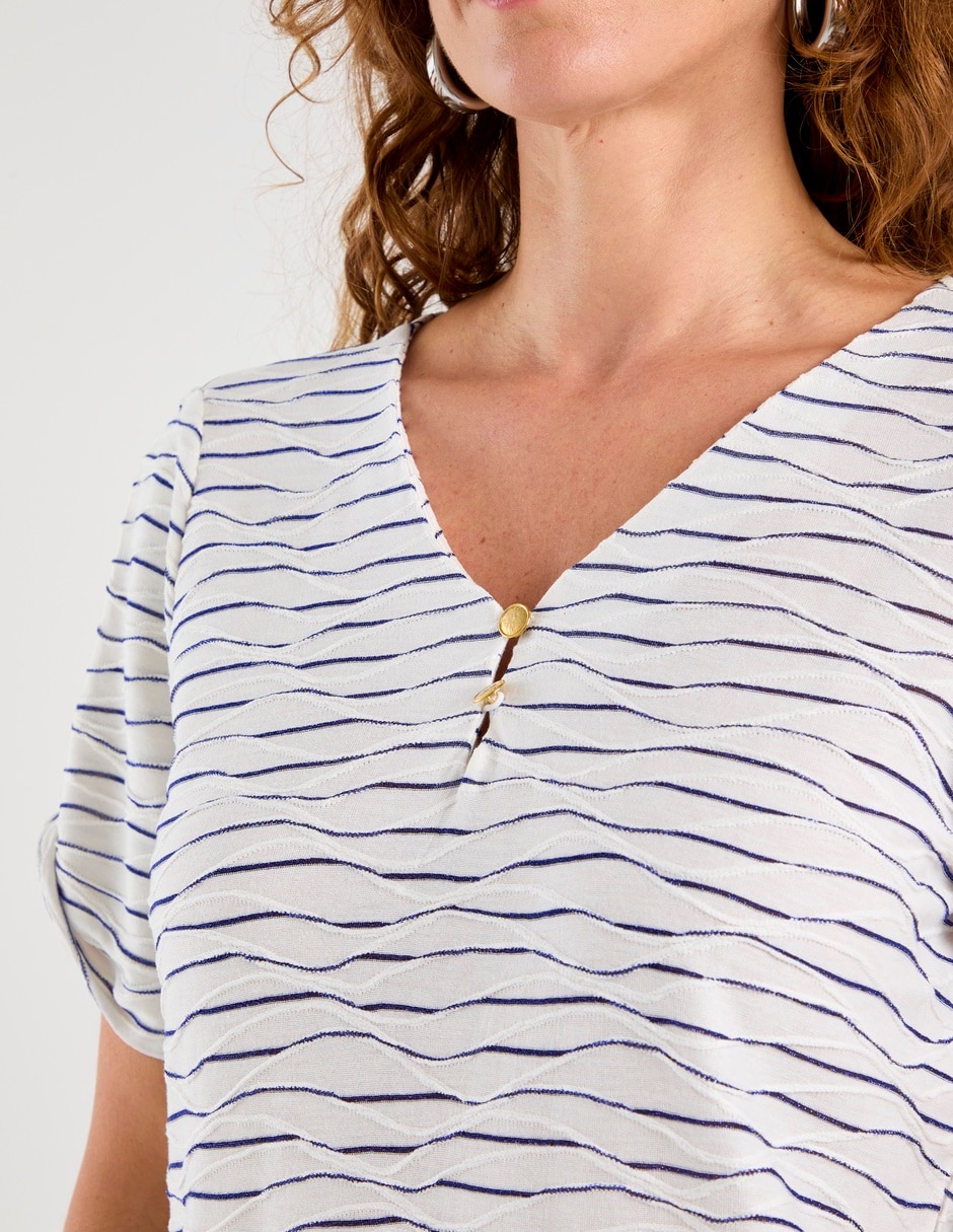 Blusa manga corta para mujer 4