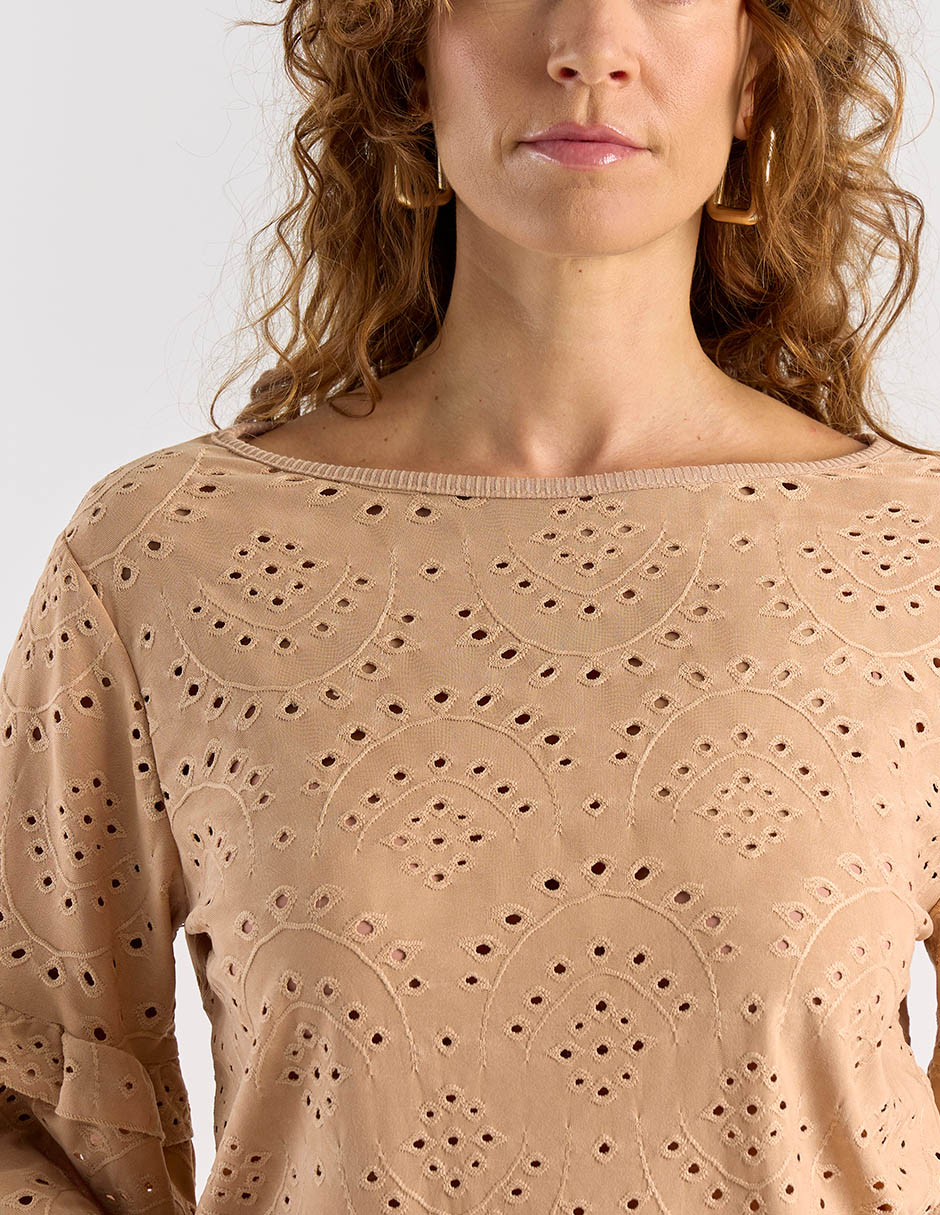 Blusa manga al codo para mujer 4