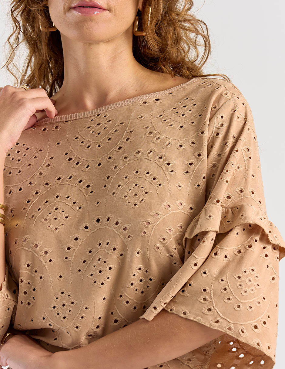 Blusa manga al codo para mujer 5
