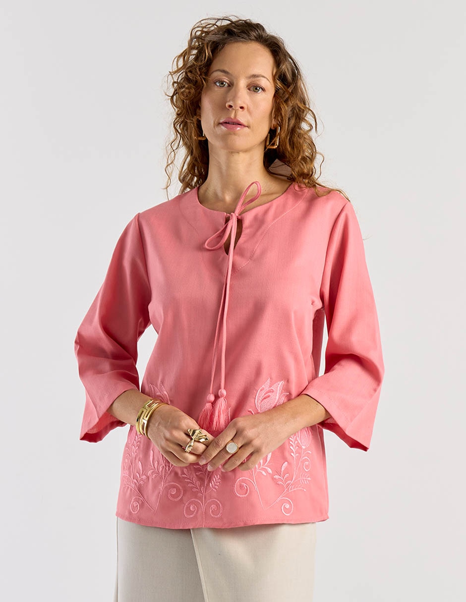 Blusa manga 3/4 para mujer Blusa manga 3/4 para mujer