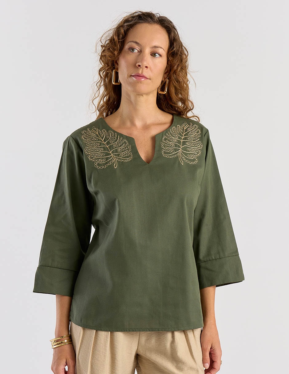 Blusa manga 3/4 para mujer 2