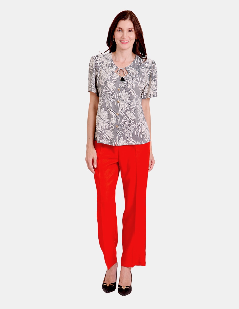 Blusa manga corta para mujer 2