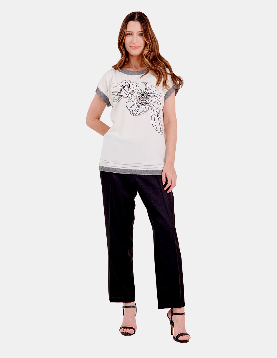Blusa túnica manga corta para mujer 2